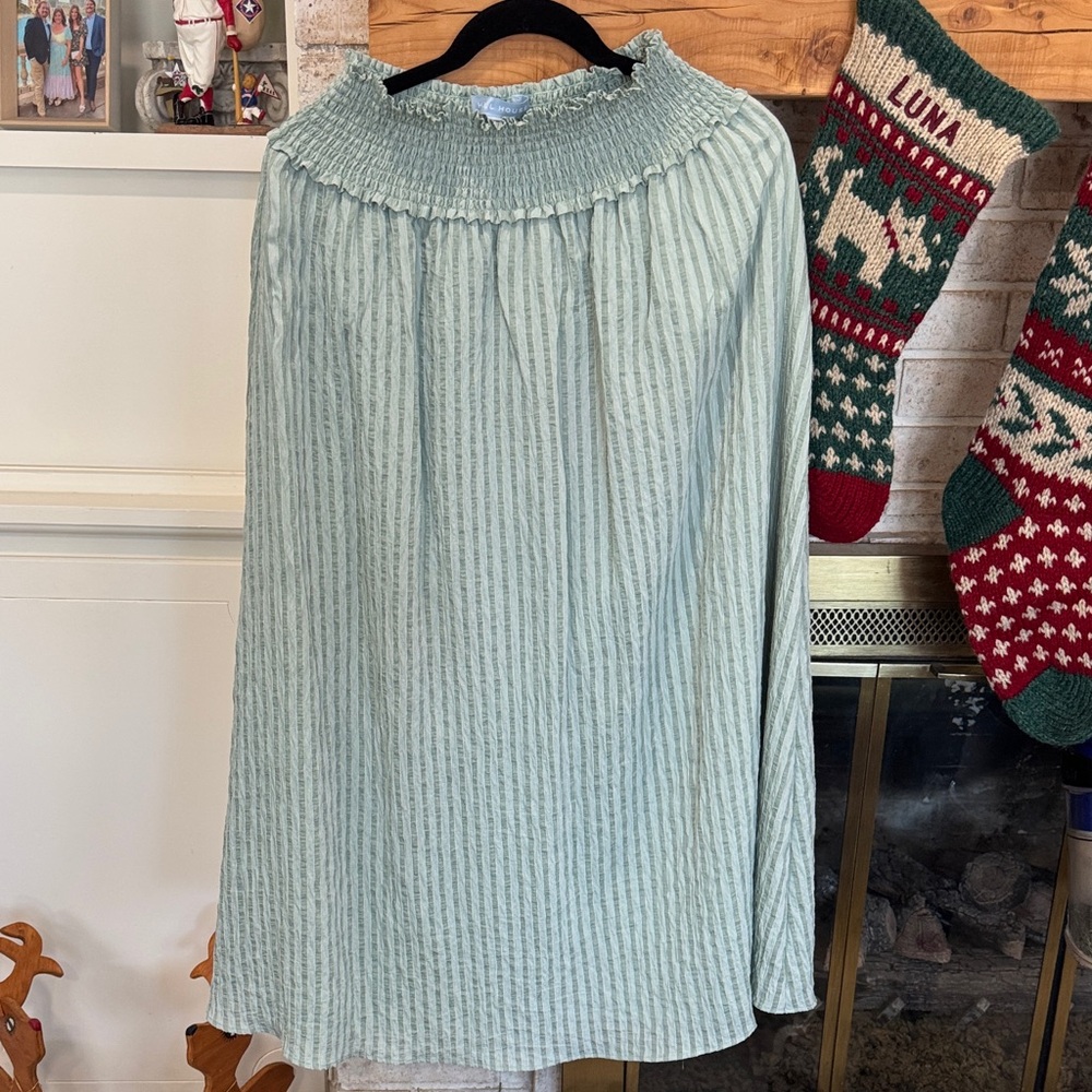 Hill House Striped Green skirt